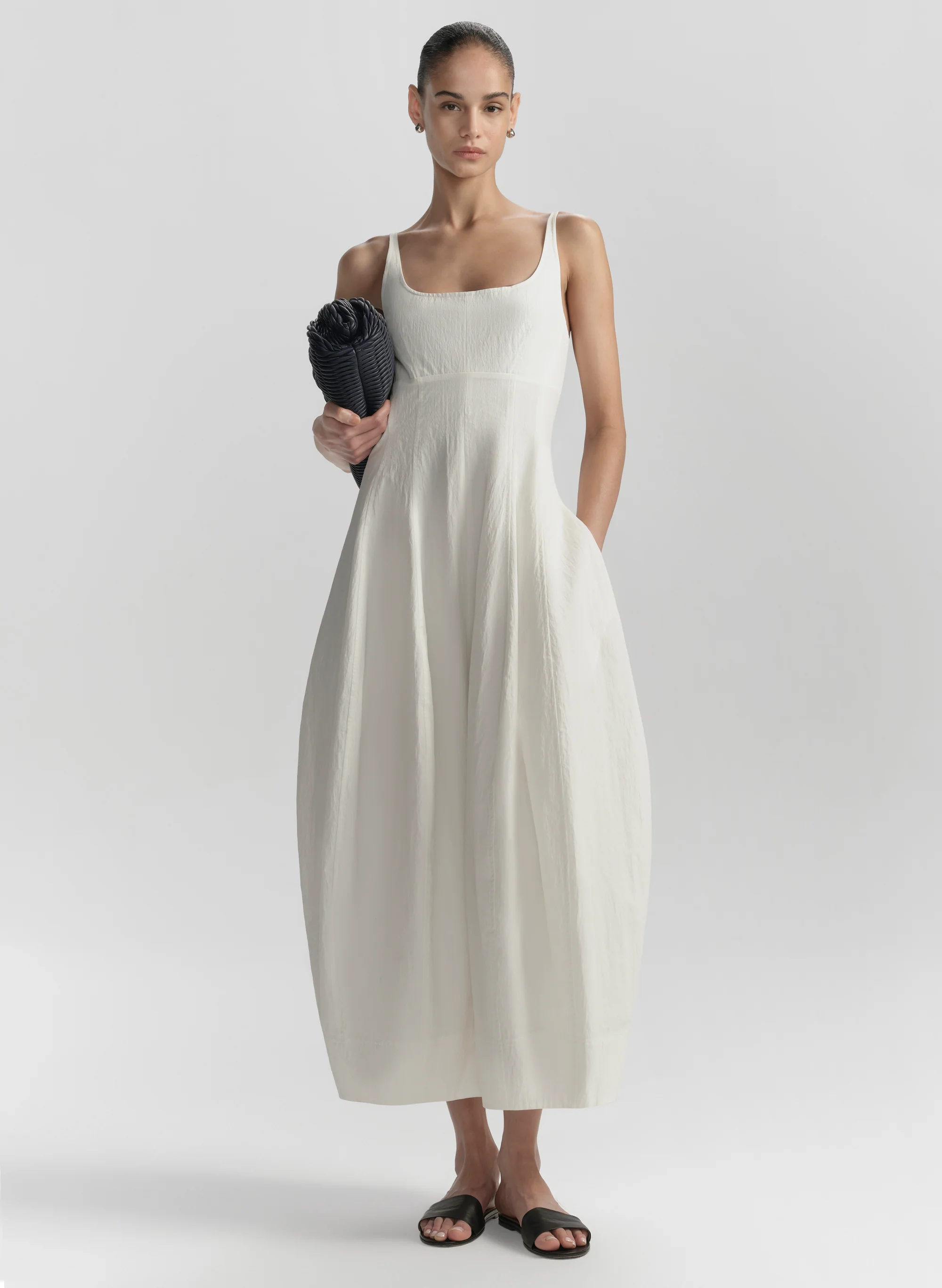 1189-nina-cotton-nylon-midi-dress-1.webp Nina Cotton Nylon Midi Dress