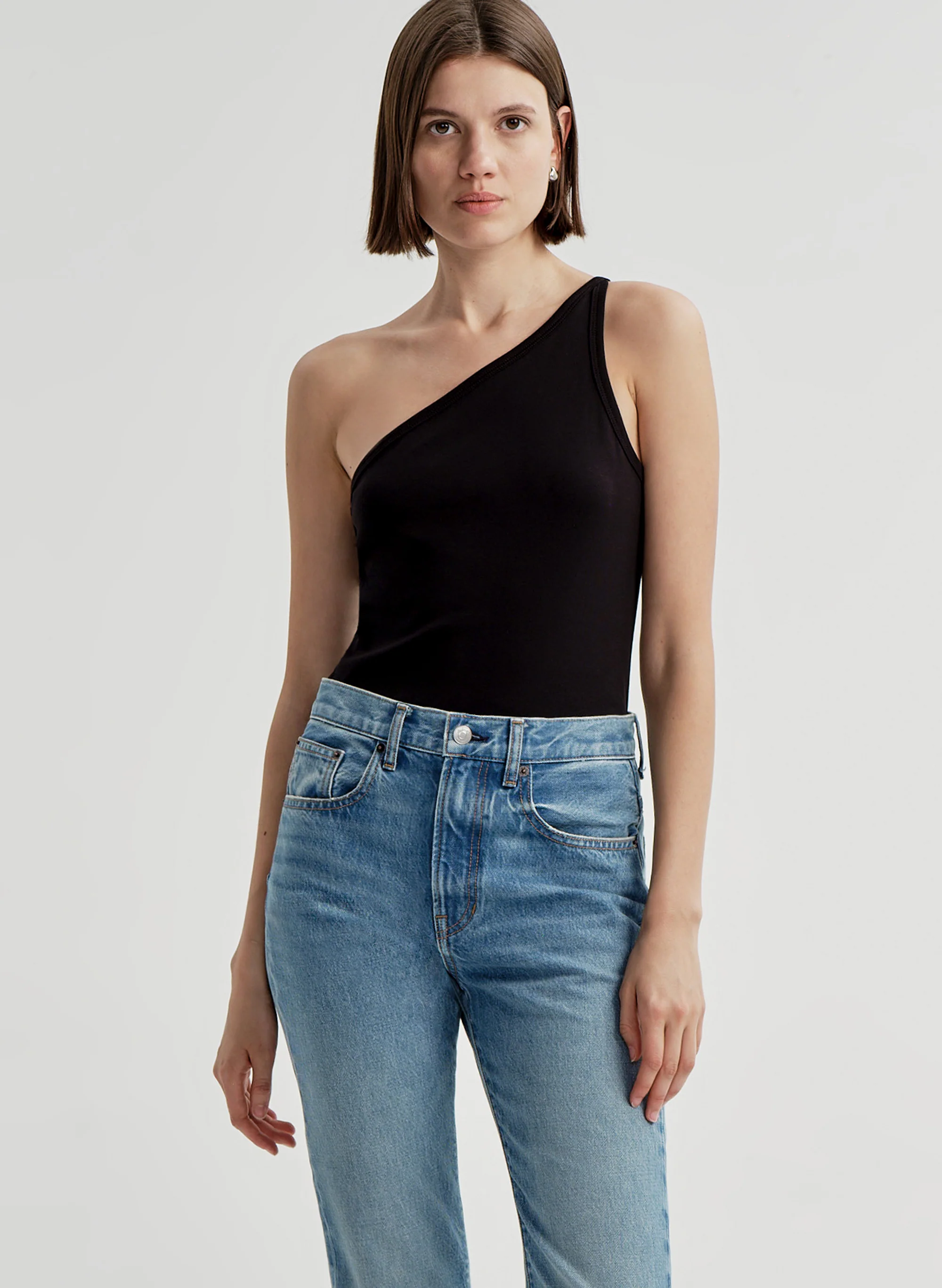Marlee Cotton One Shoulder Tank