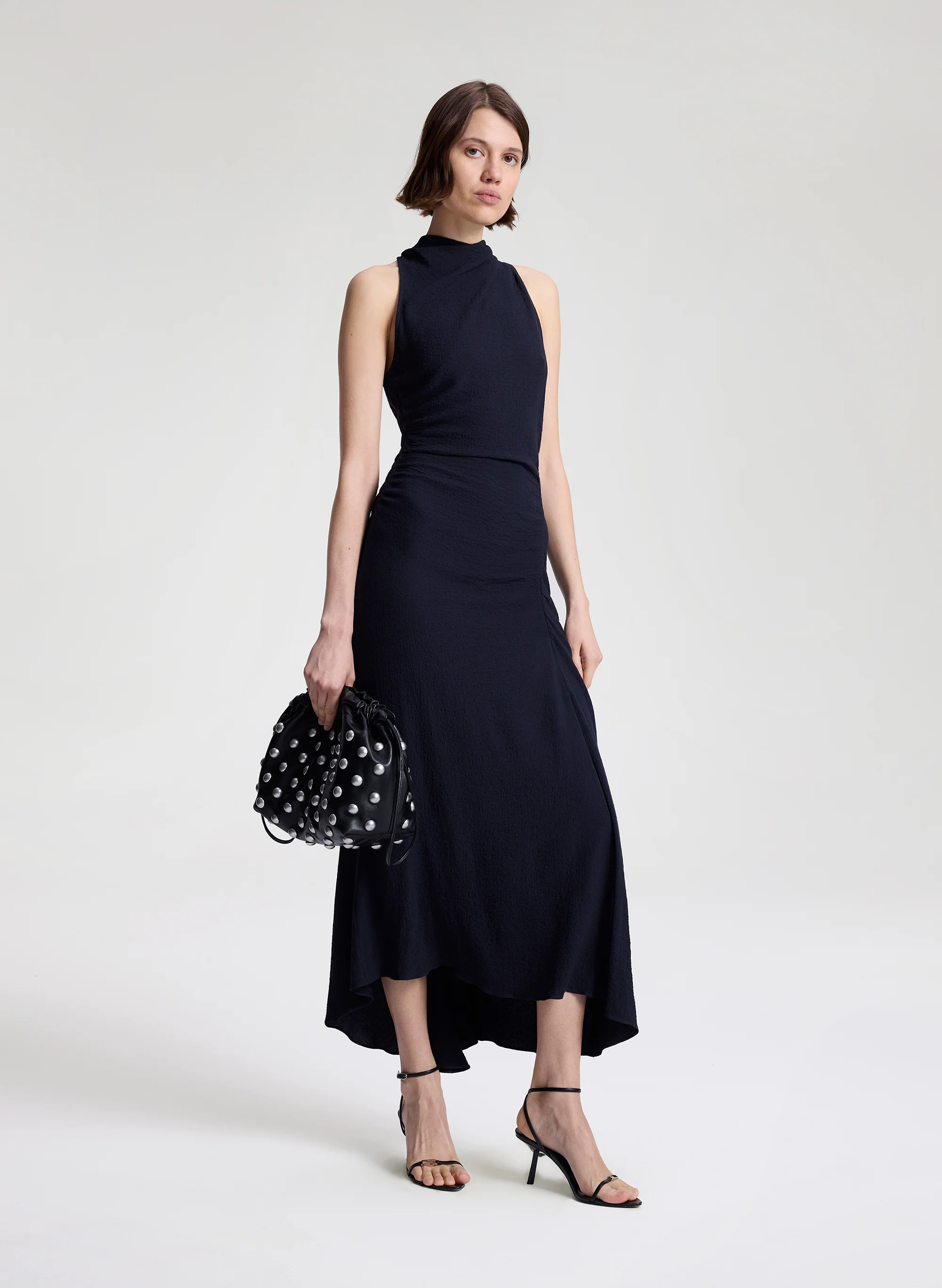 Inez Textured Midi Dress