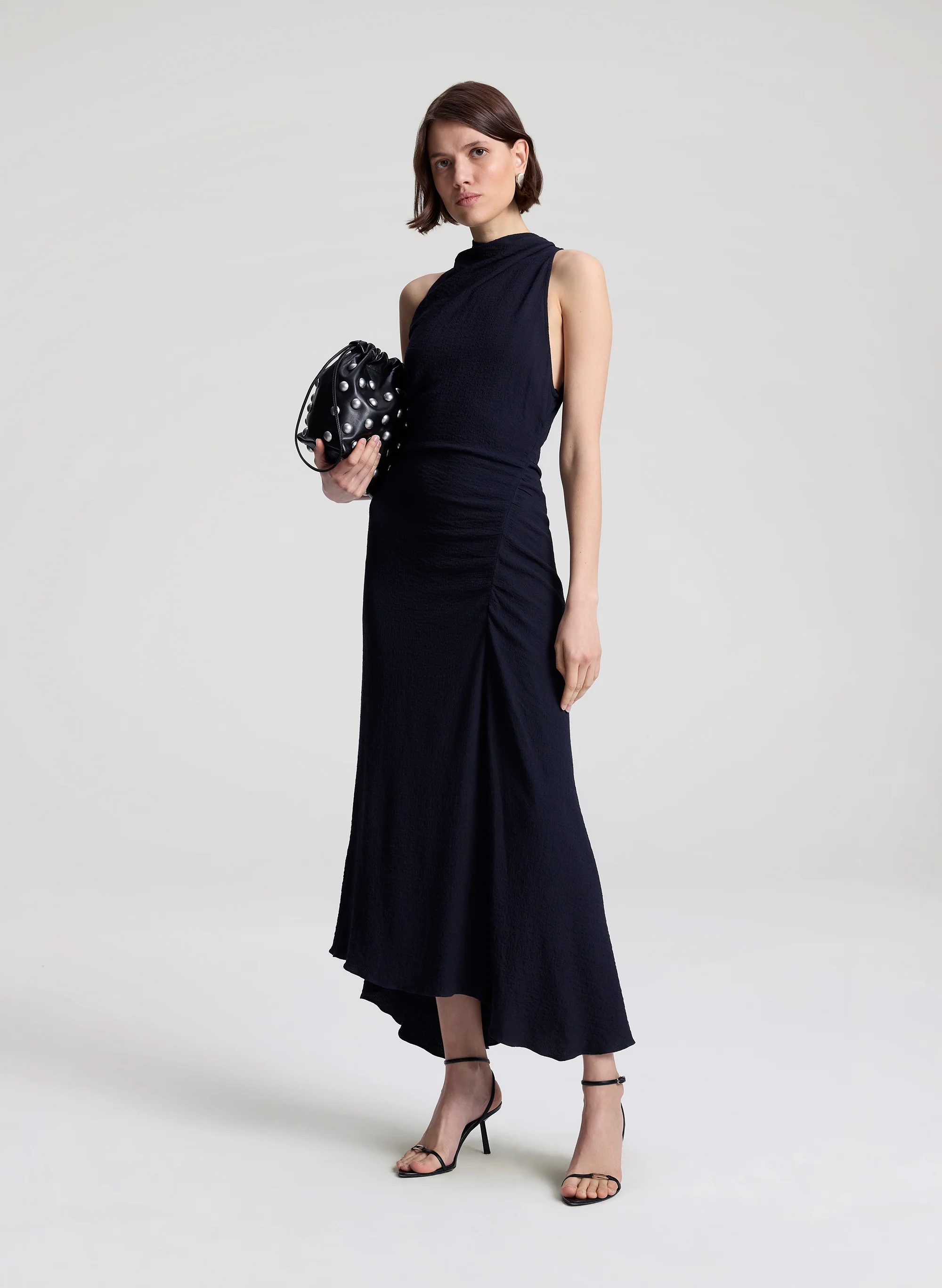 Inez Textured Midi Dress