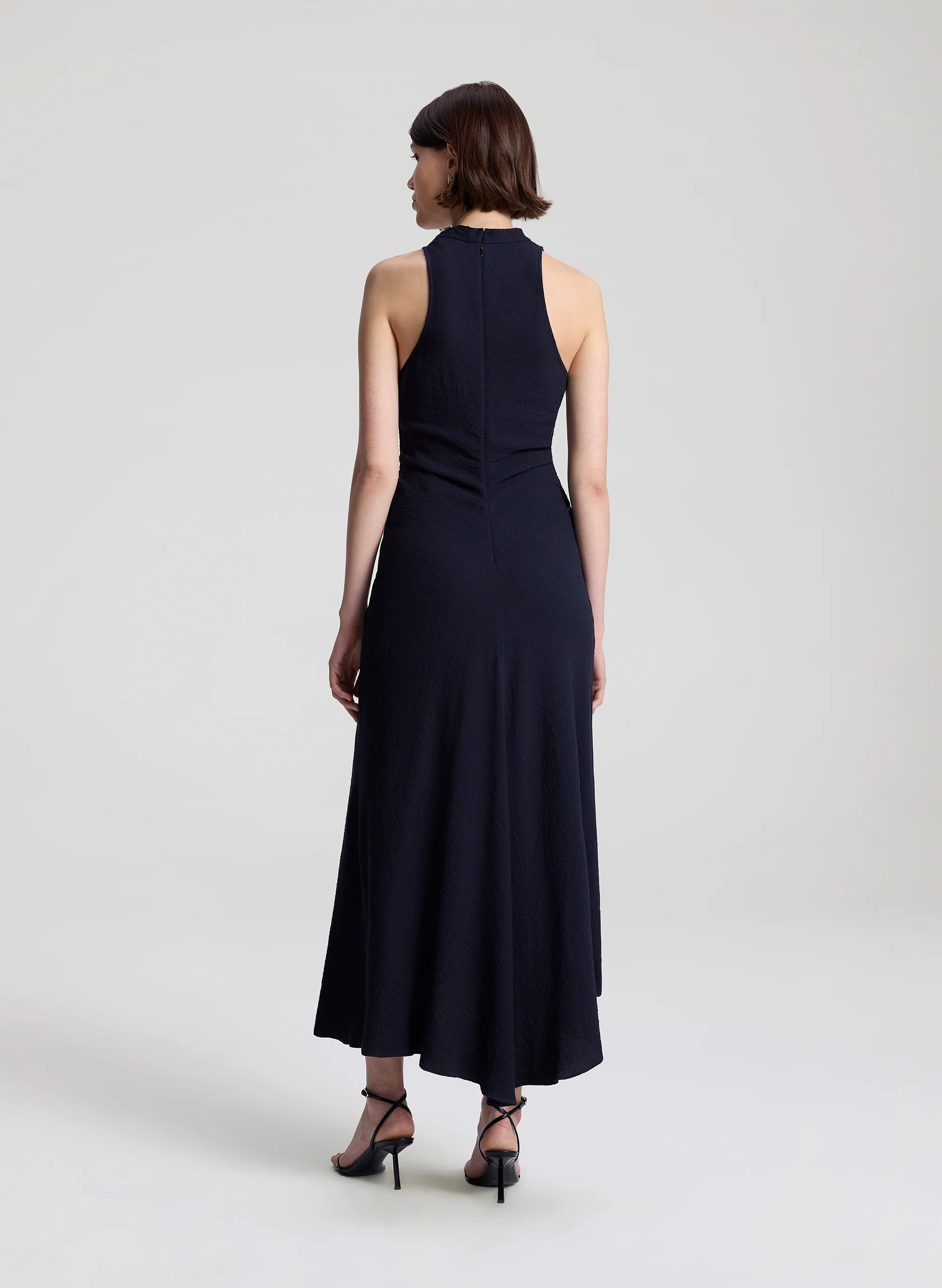 Inez Textured Midi Dress