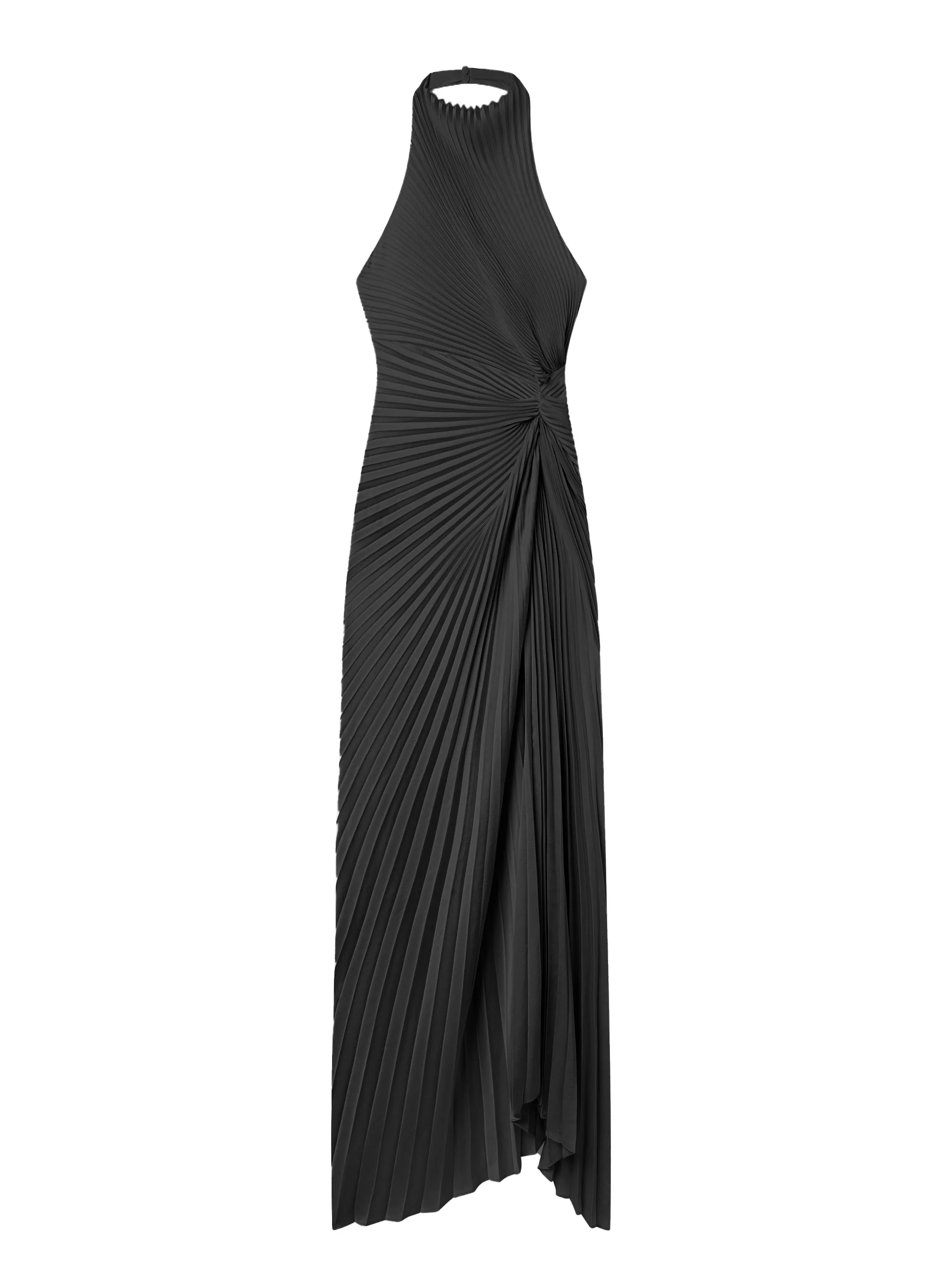 Romy Pleated Satin Gown