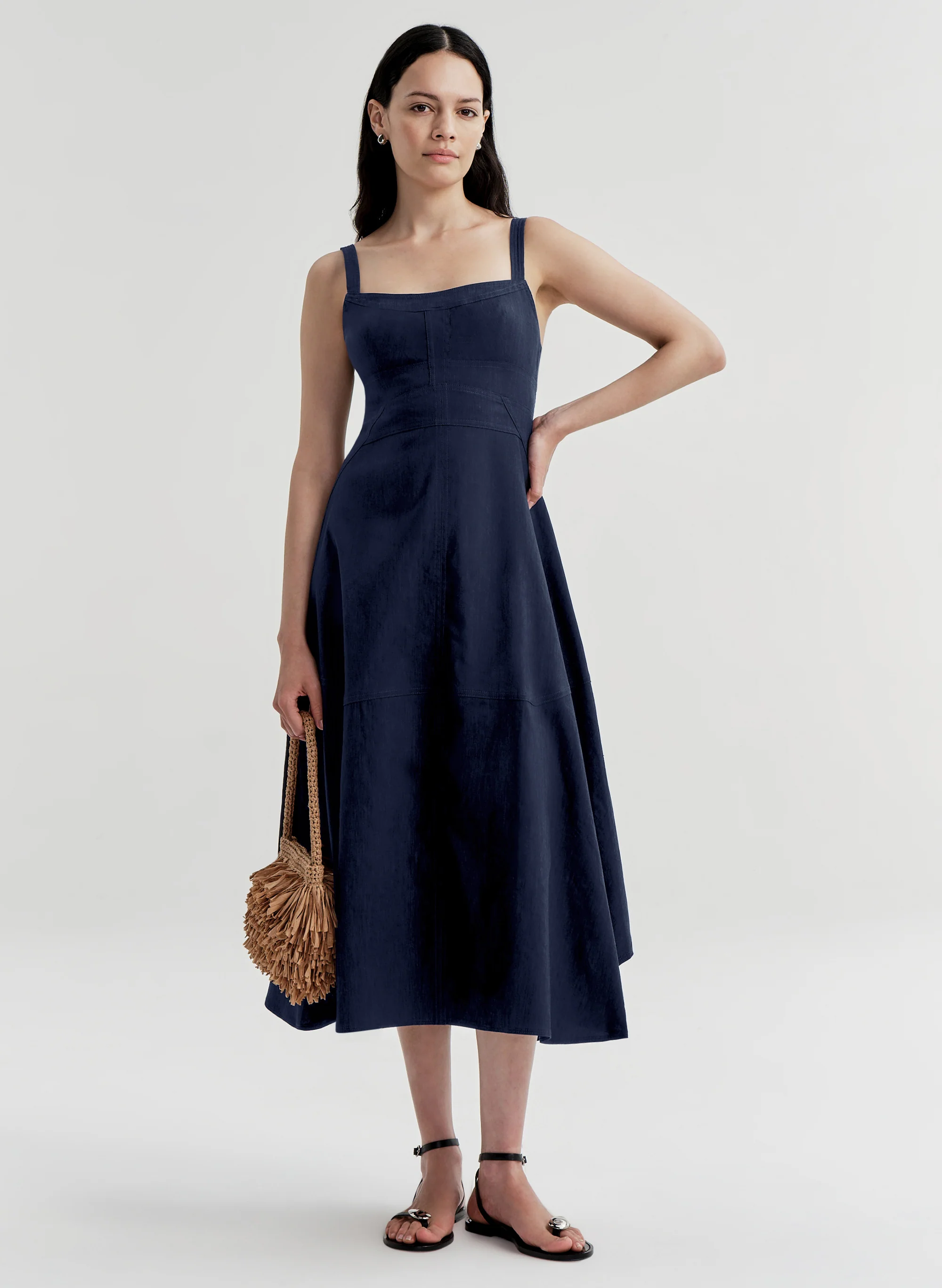 Harlow Linen Midi Dress