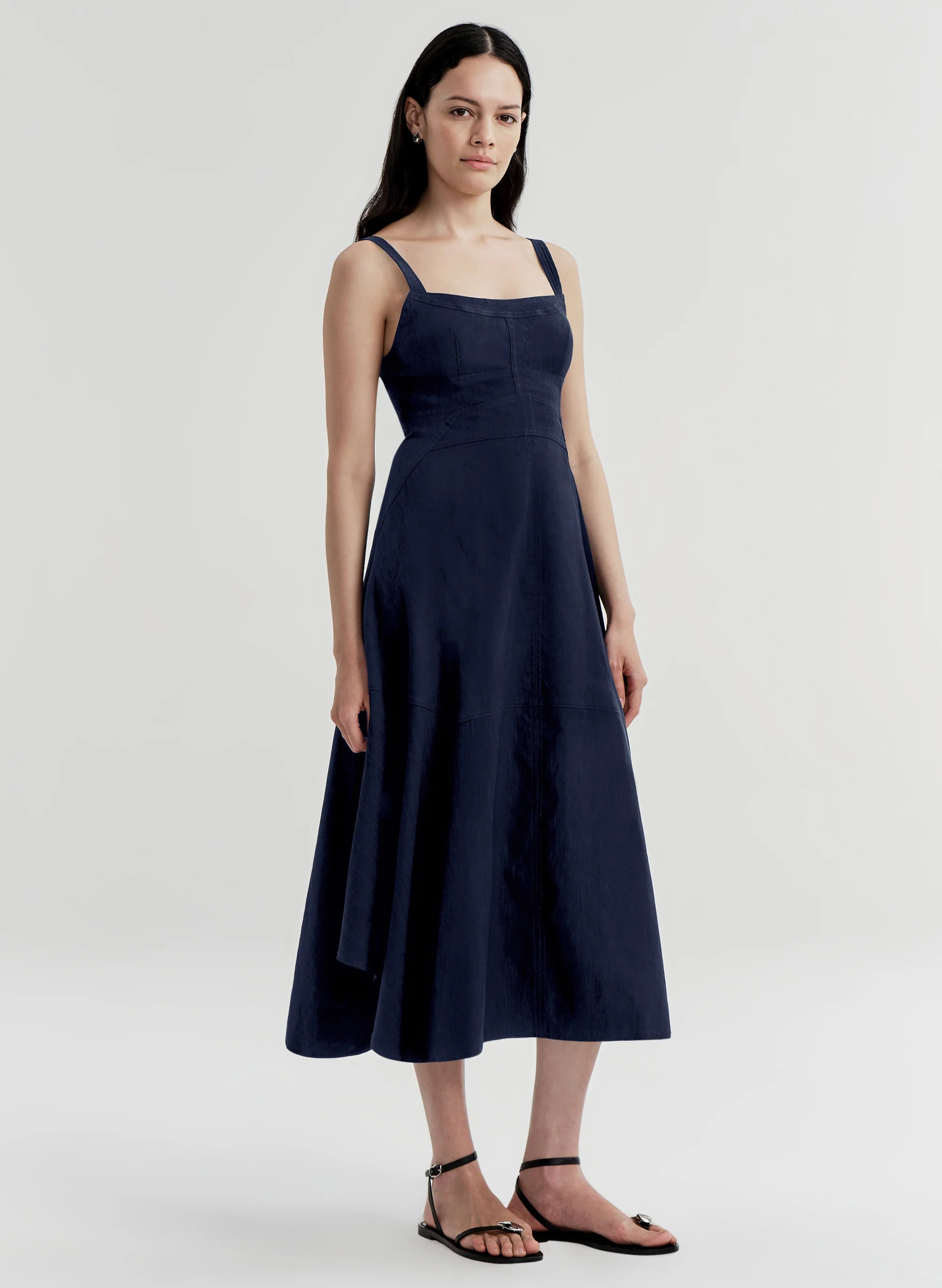 Harlow Linen Midi Dress