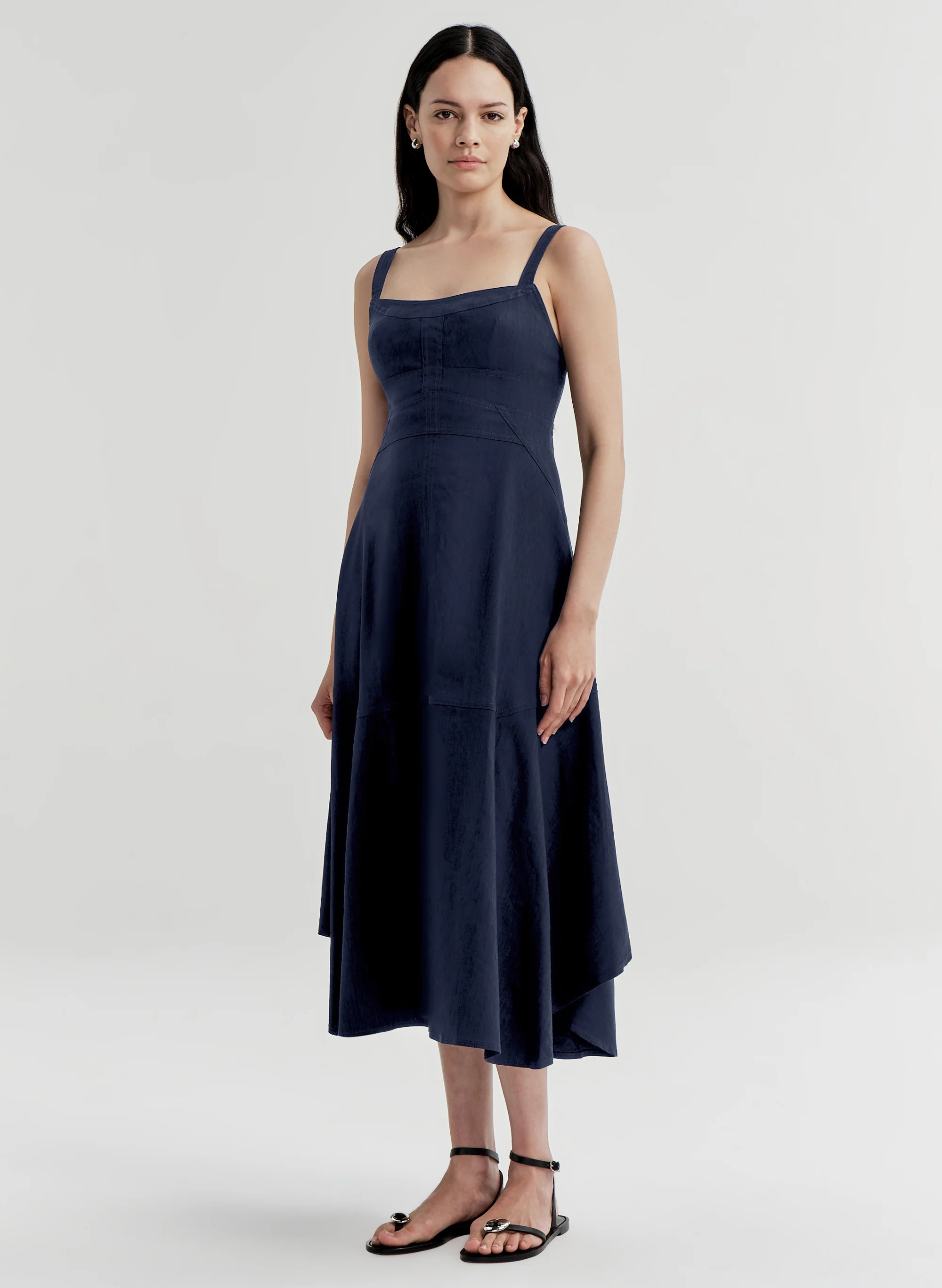 Harlow Linen Midi Dress