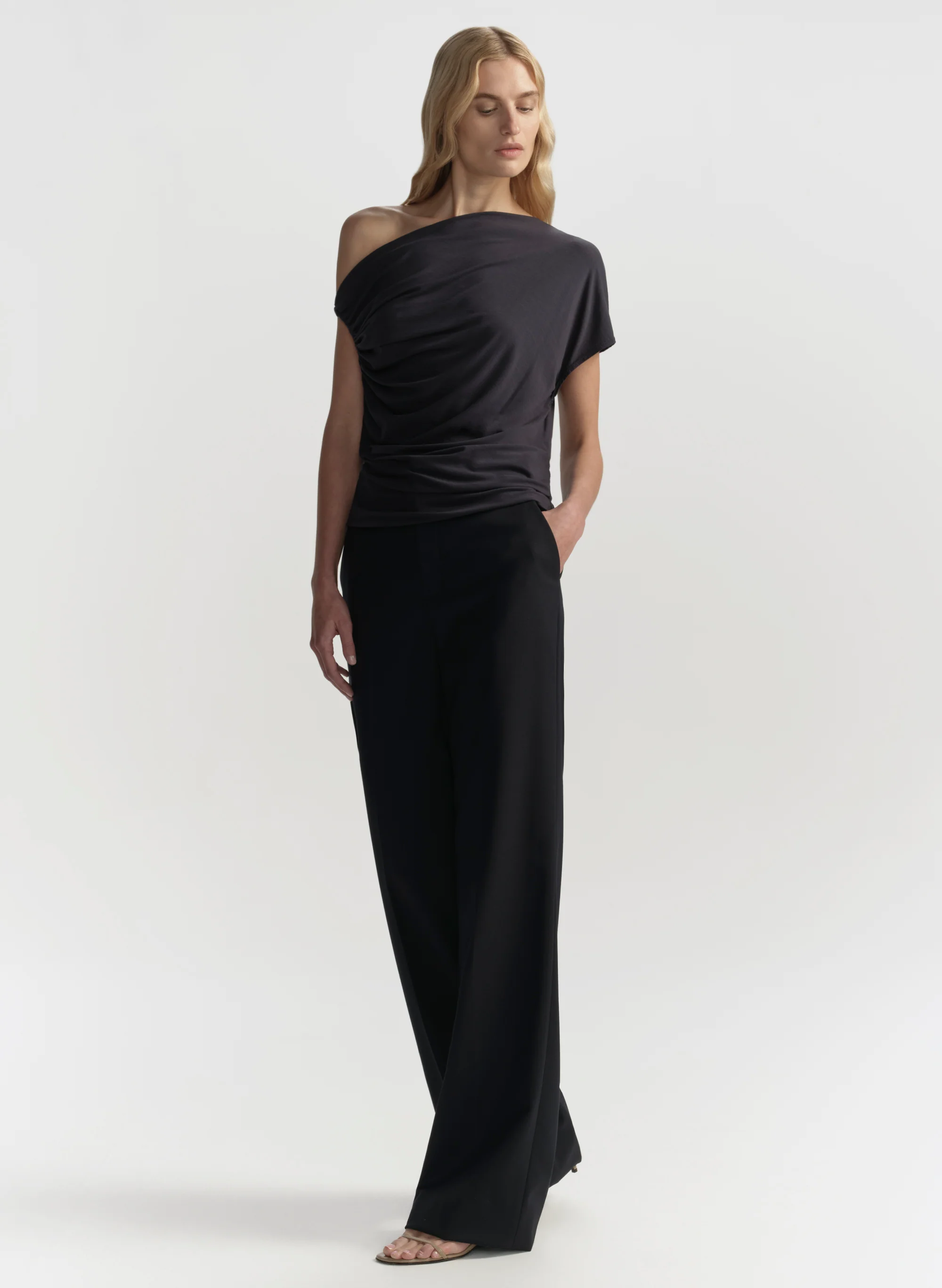 Halle One Shoulder Tee