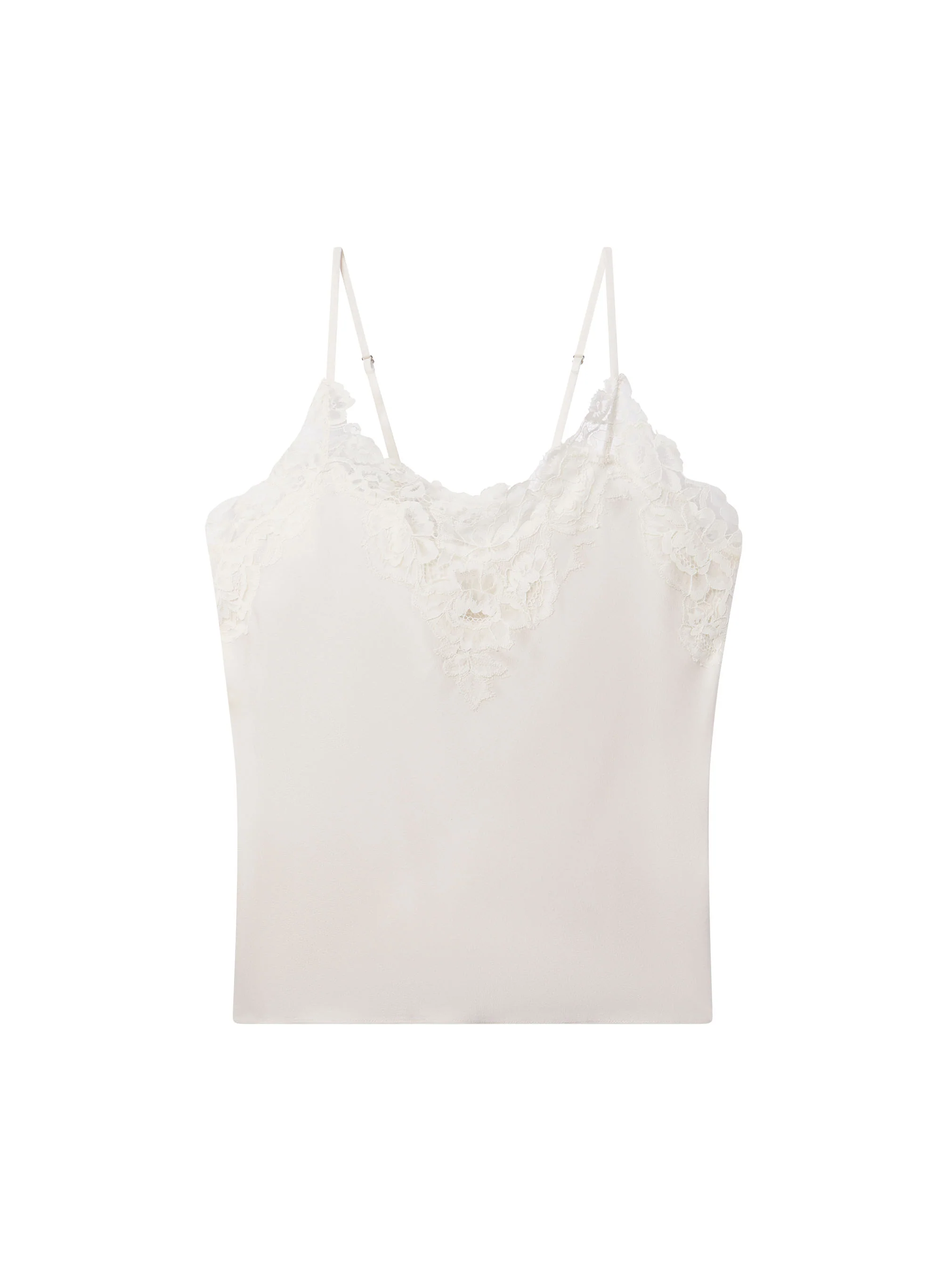 Hana Satin and Lace Camisole Top
