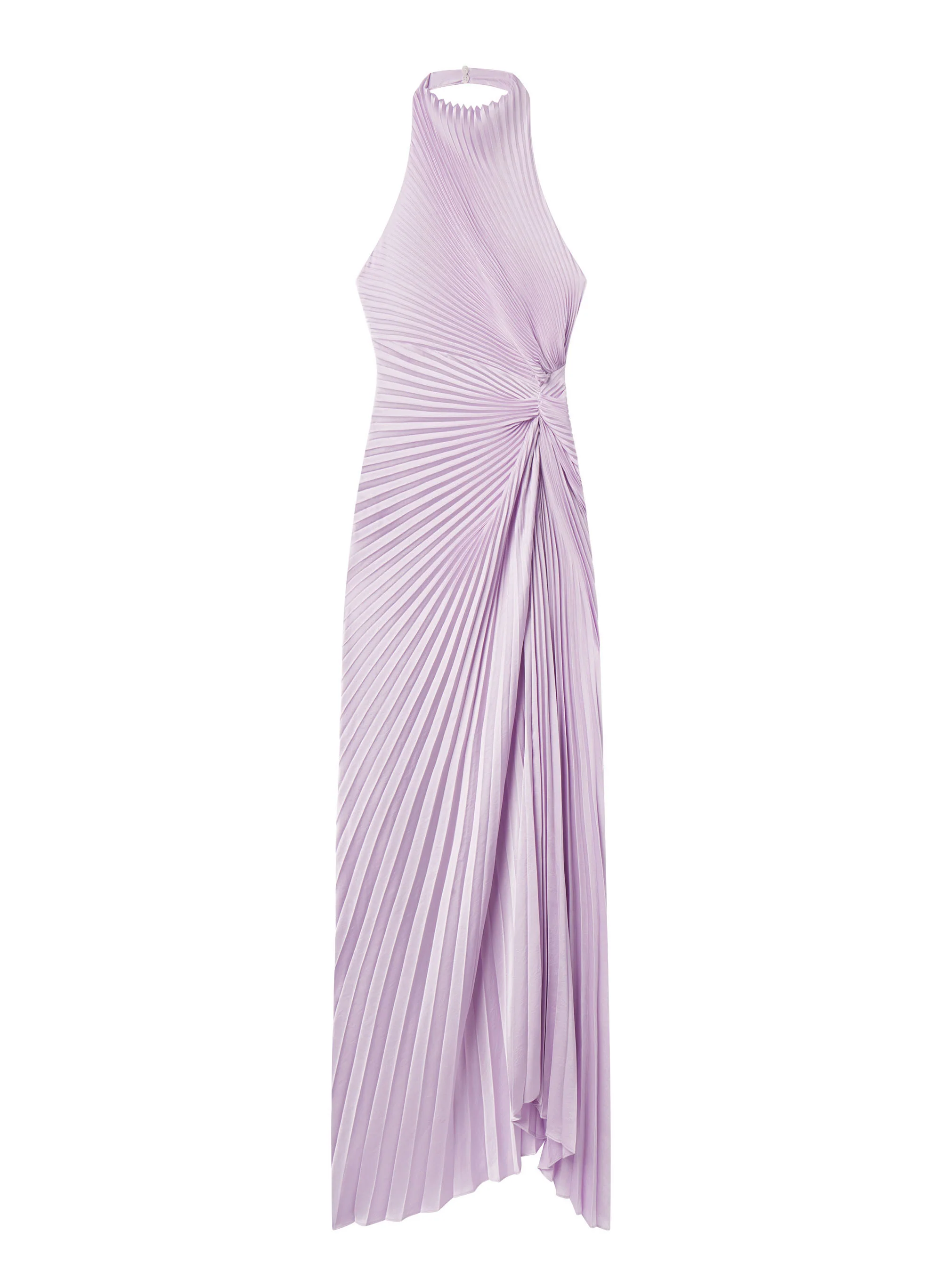 Romy Pleated Satin Gown