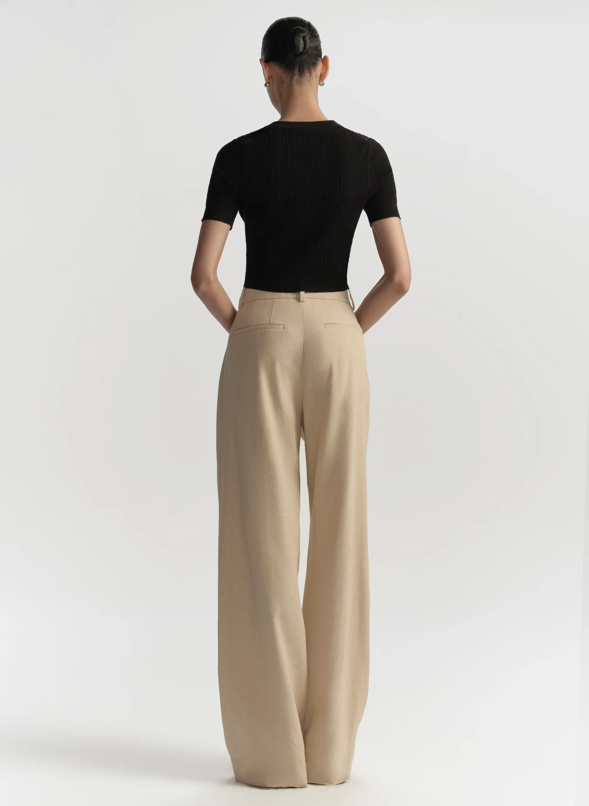 Lottie Fine Cotton Cropped Cardigan