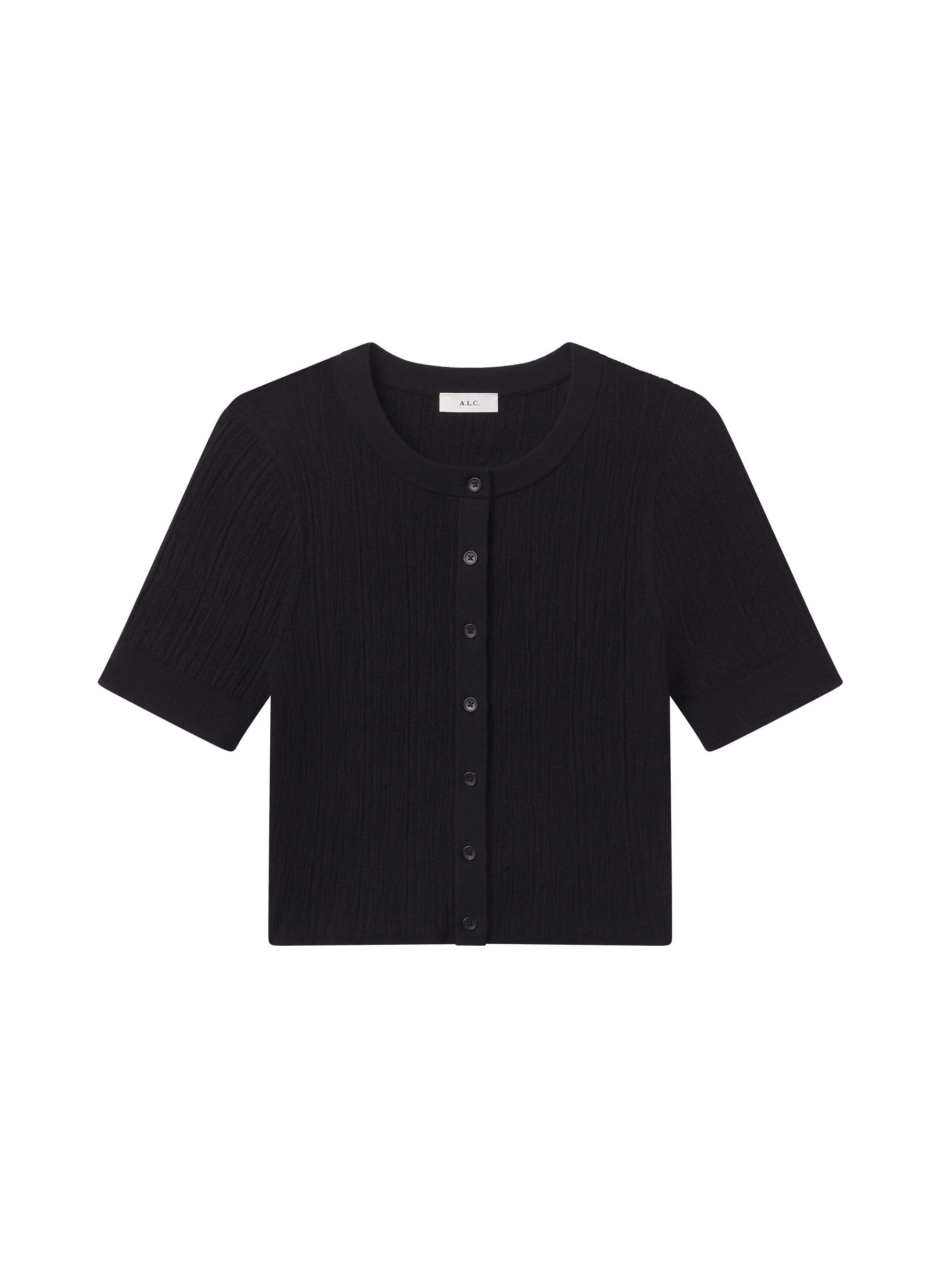Lottie Fine Cotton Cropped Cardigan