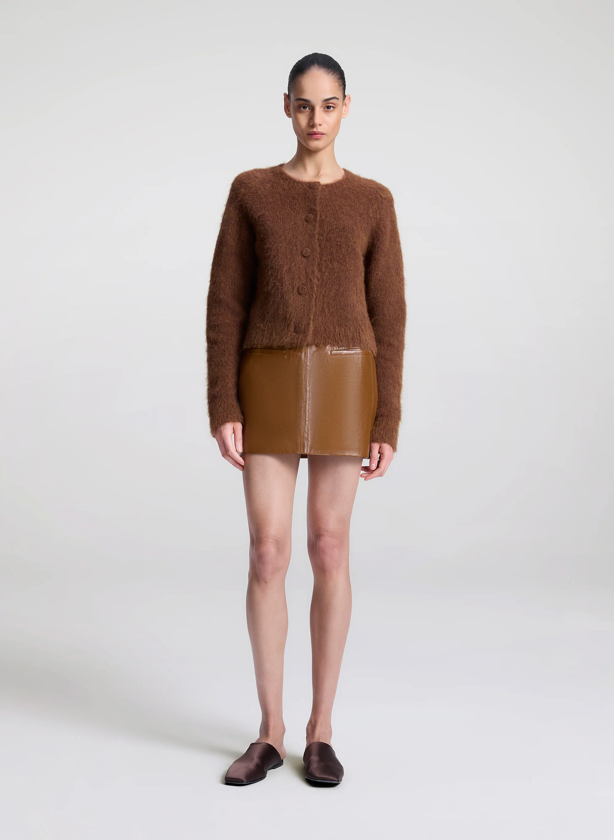 3759-cowan-glossy-leather-mini-skirt-1.webp Cowan Glossy Leather Mini Skirt