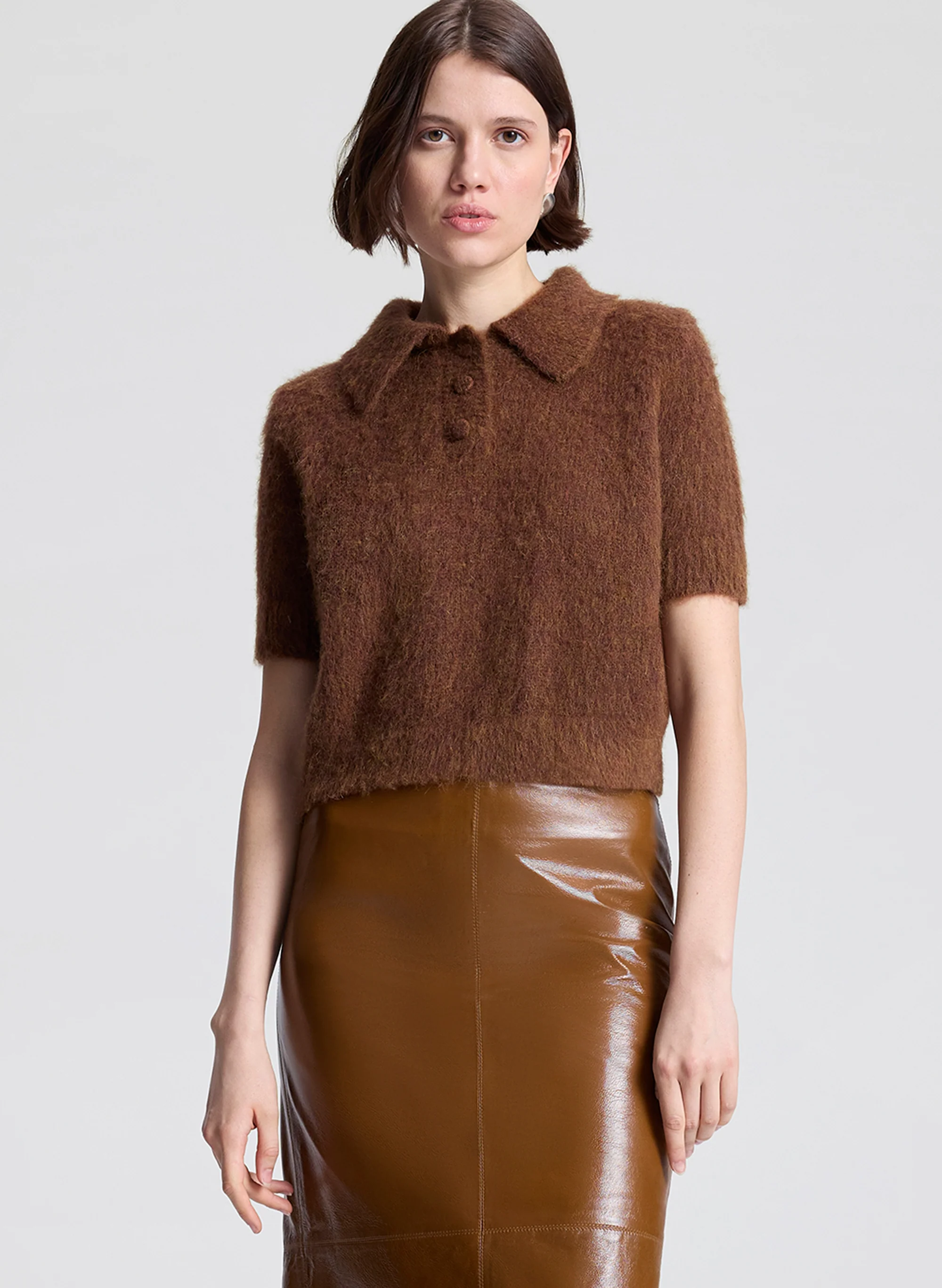 3893-gio-brushed-alpaca-polo-top-1.webp Gio Brushed Alpaca Polo Top