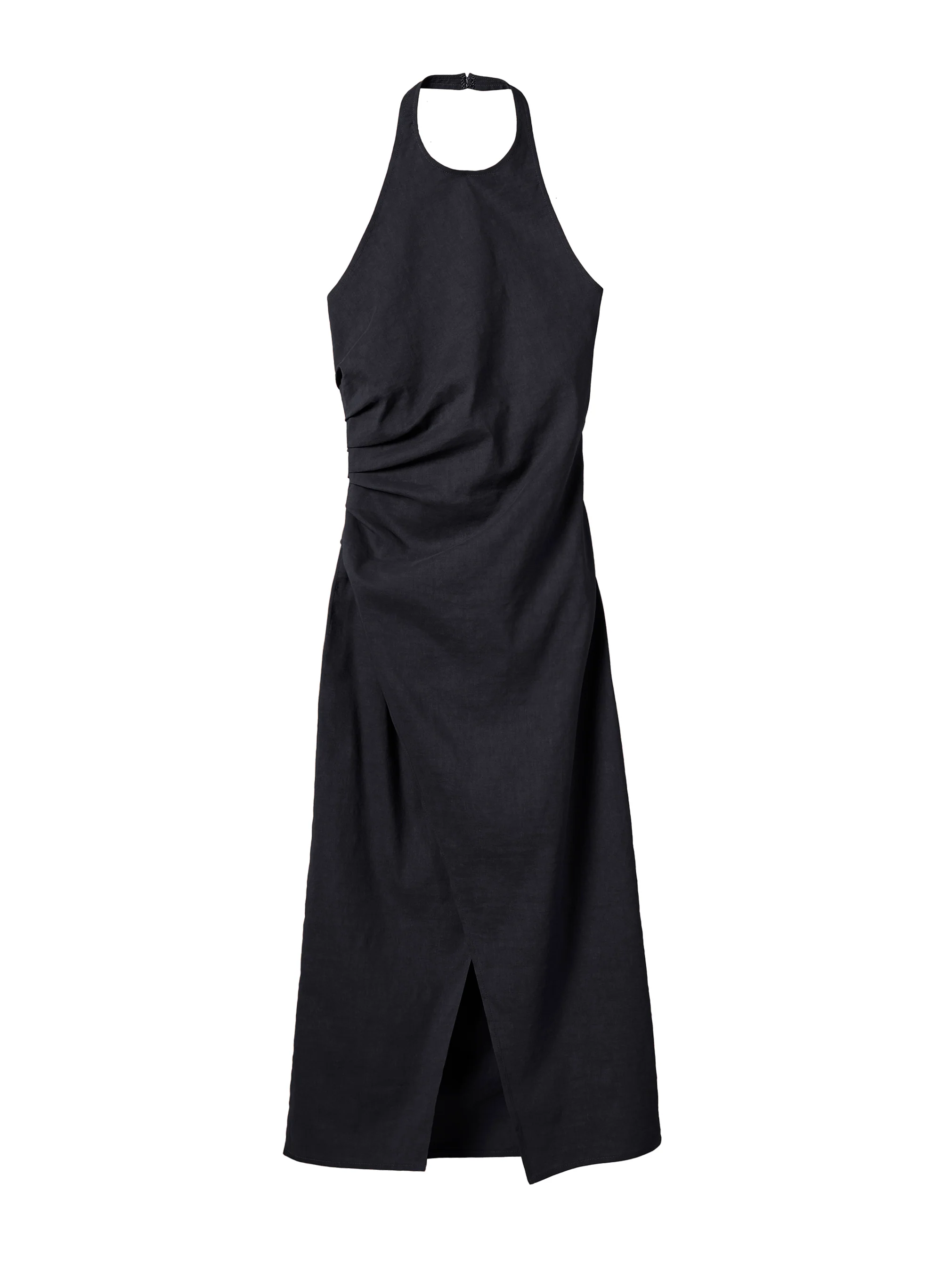Sylvie Linen Midi Halter Dress